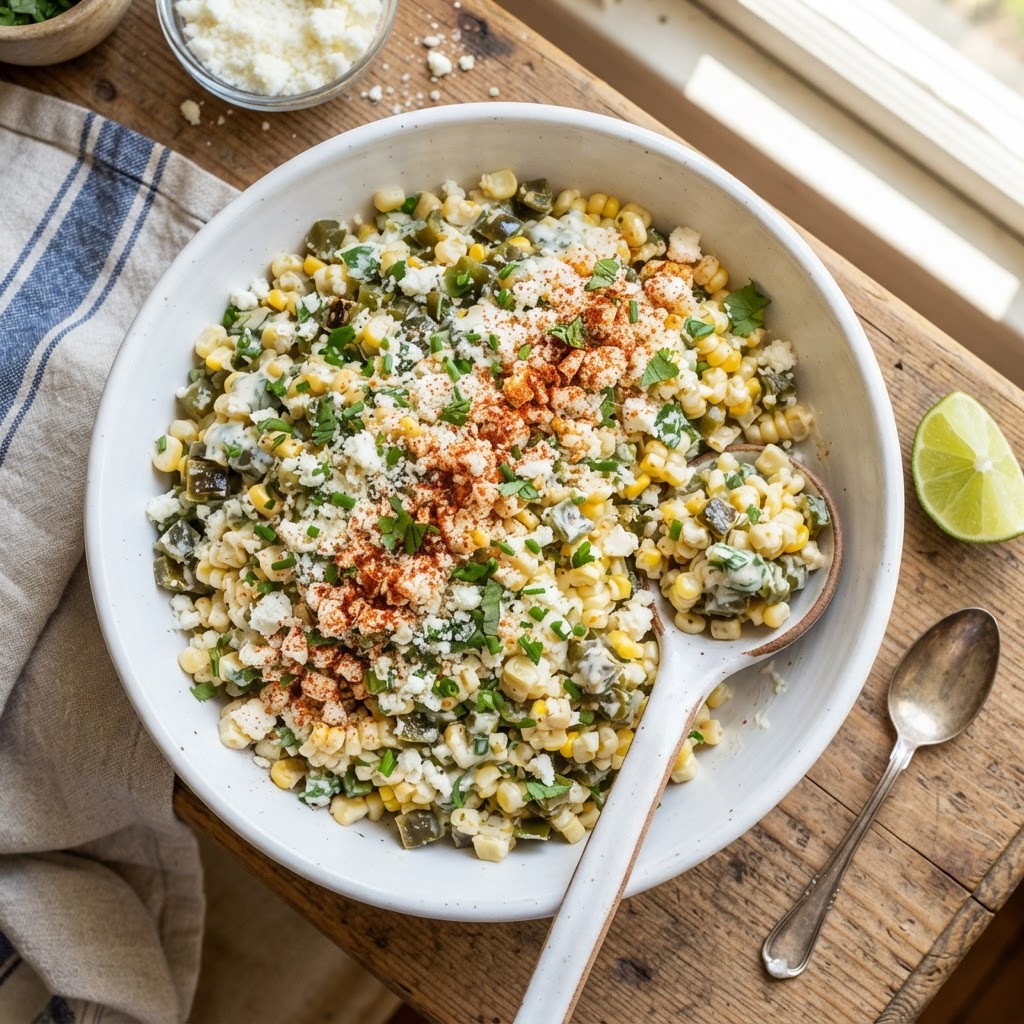 Mexican Street Corn Salad with Jersey Sweet Corn