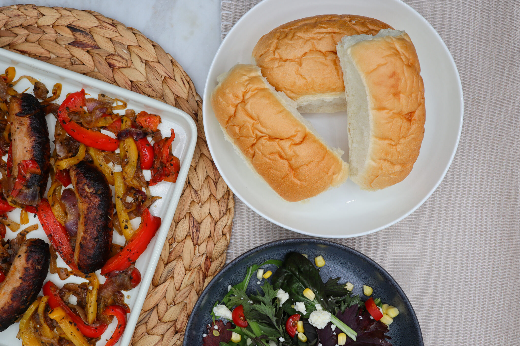 Sausage and Peppers Sheet Pan Dinner