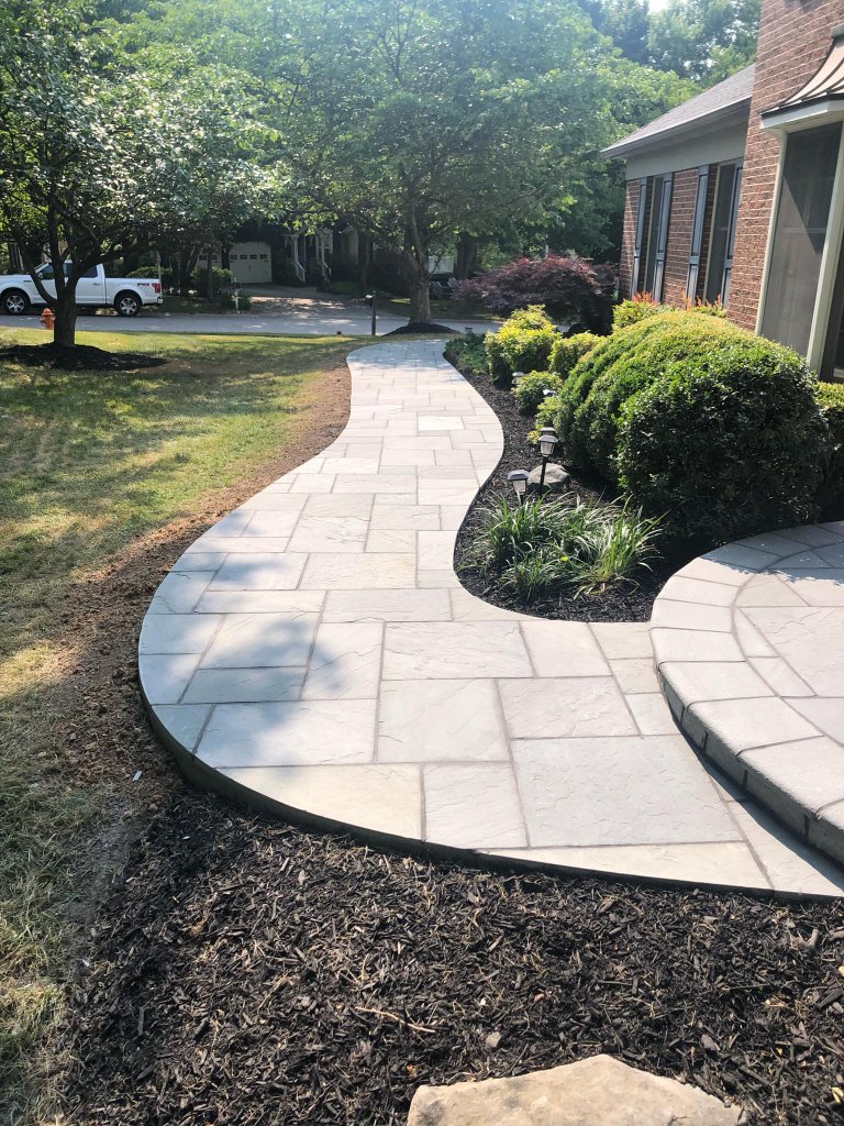Custom paver walkway built by J&J Pro Build in Maryland — Howard County driveway and walkway contractor