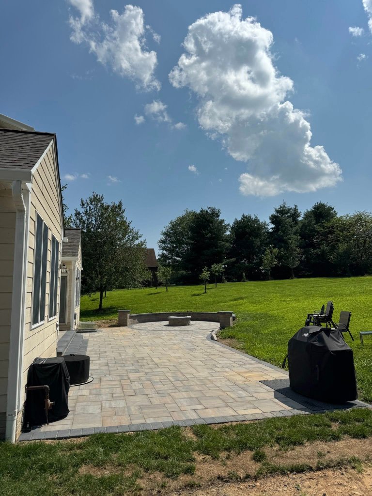 Paver Patio with Fire Pit