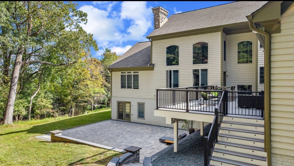 Custom deck and patio built by J&J Pro Build in Maryland