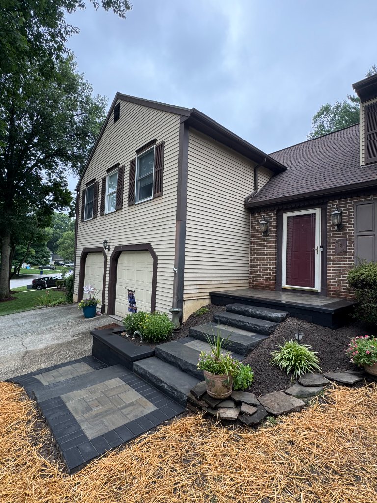 Paver Porch & Sidewalk project in Columbia, MD