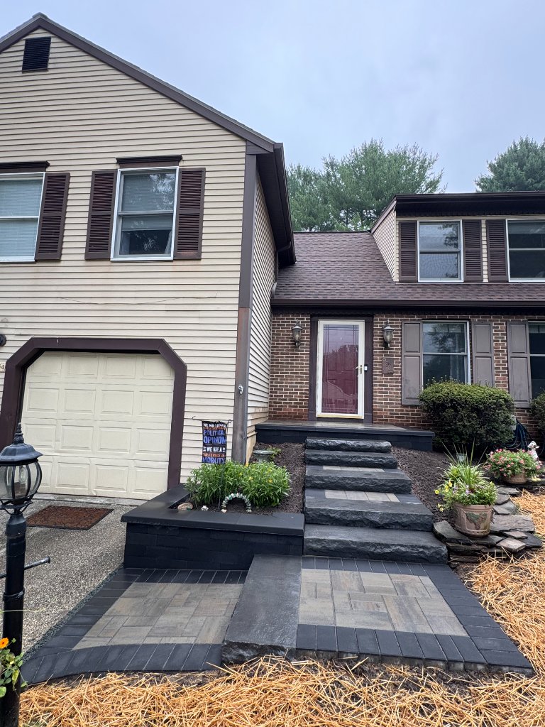 Paver Porch & Cast Stone Steps — Columbia, MD