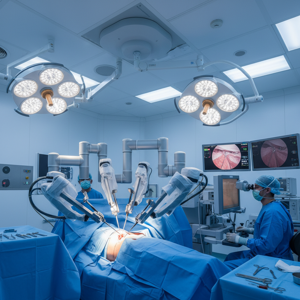 Da Vinci robotic cancer surgery system precision oncology operating theatre