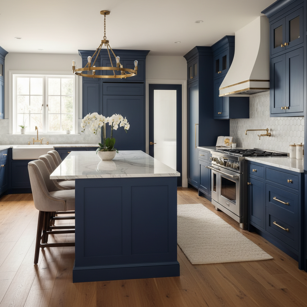Kitchen cabinet refinishing transformation showing beautiful renewed finish