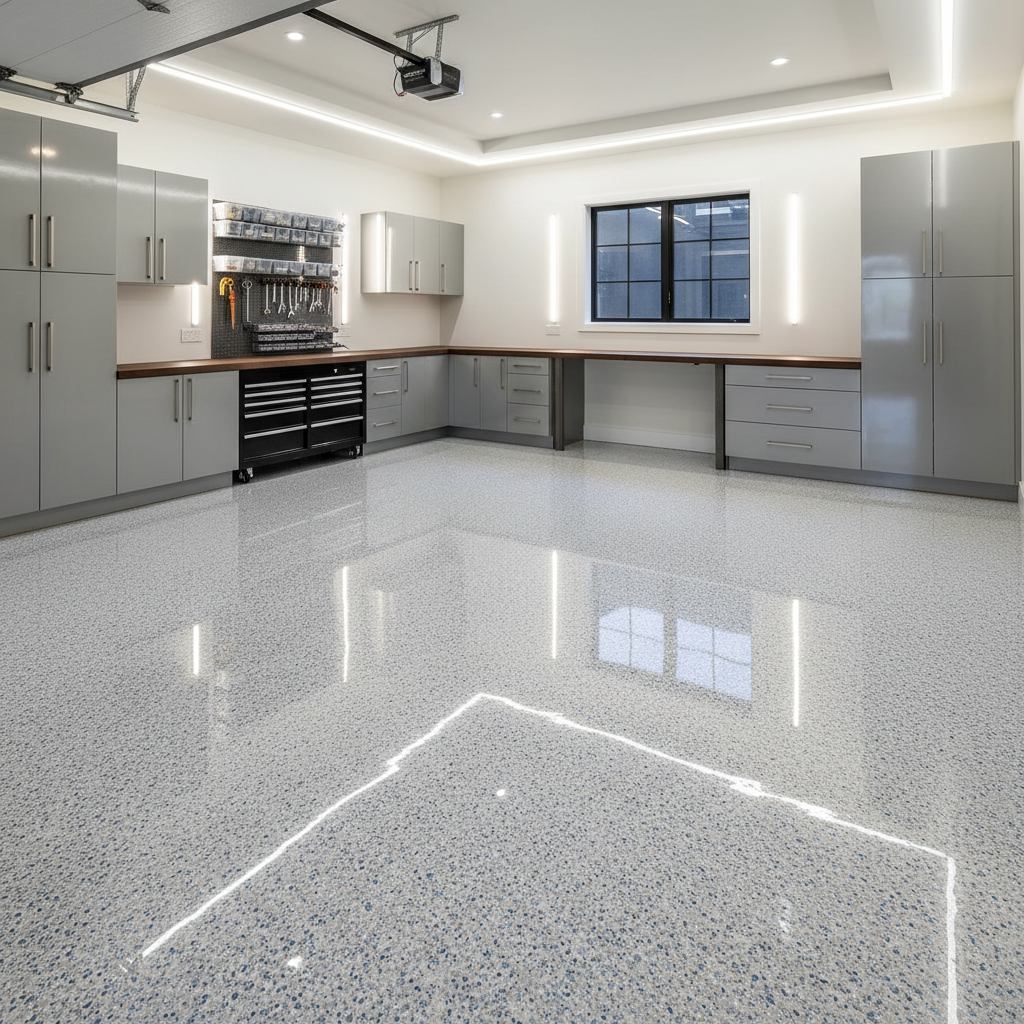 Professional epoxy floors service showing quality craftsmanship