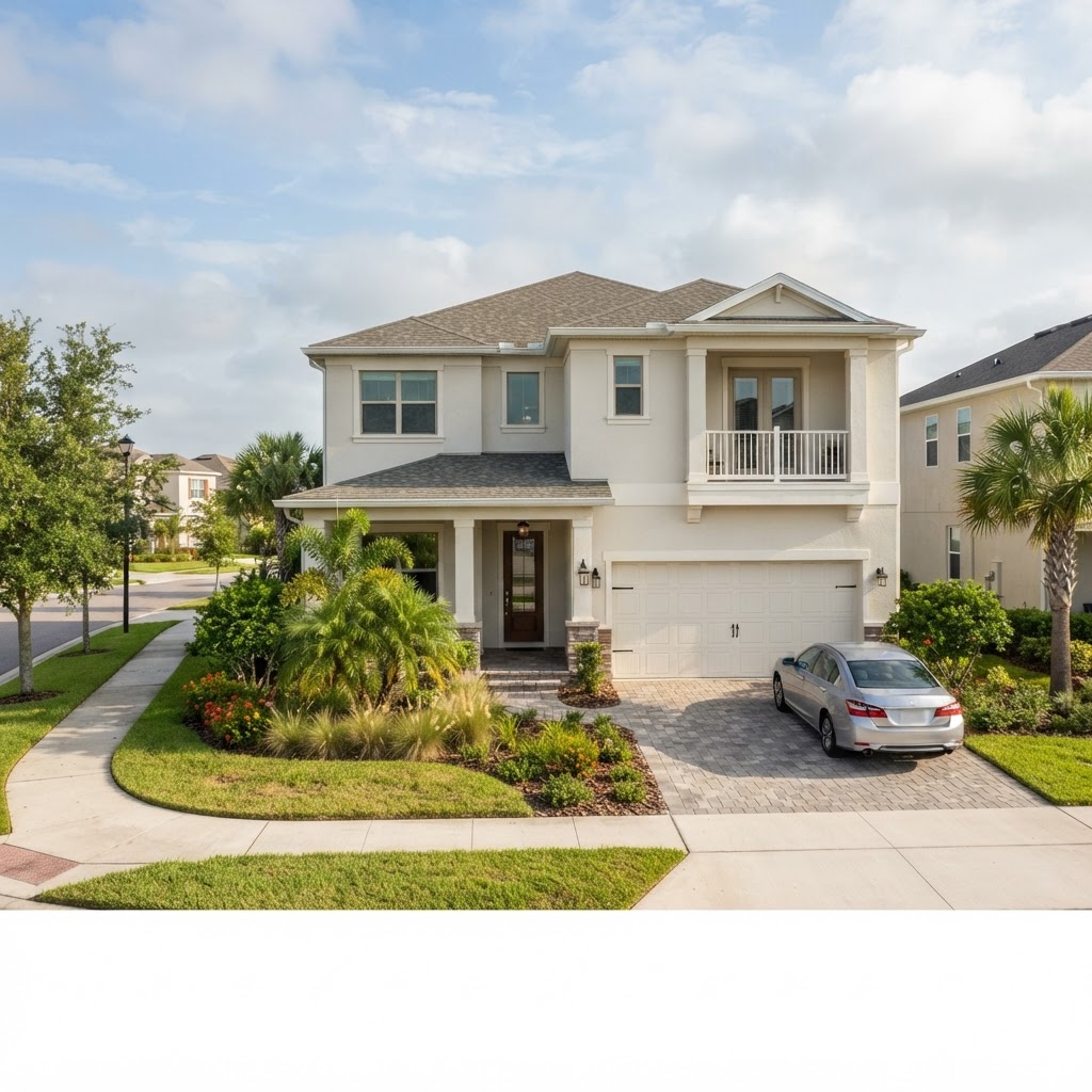 Professionally painted home in a Babcock Ranch neighborhood