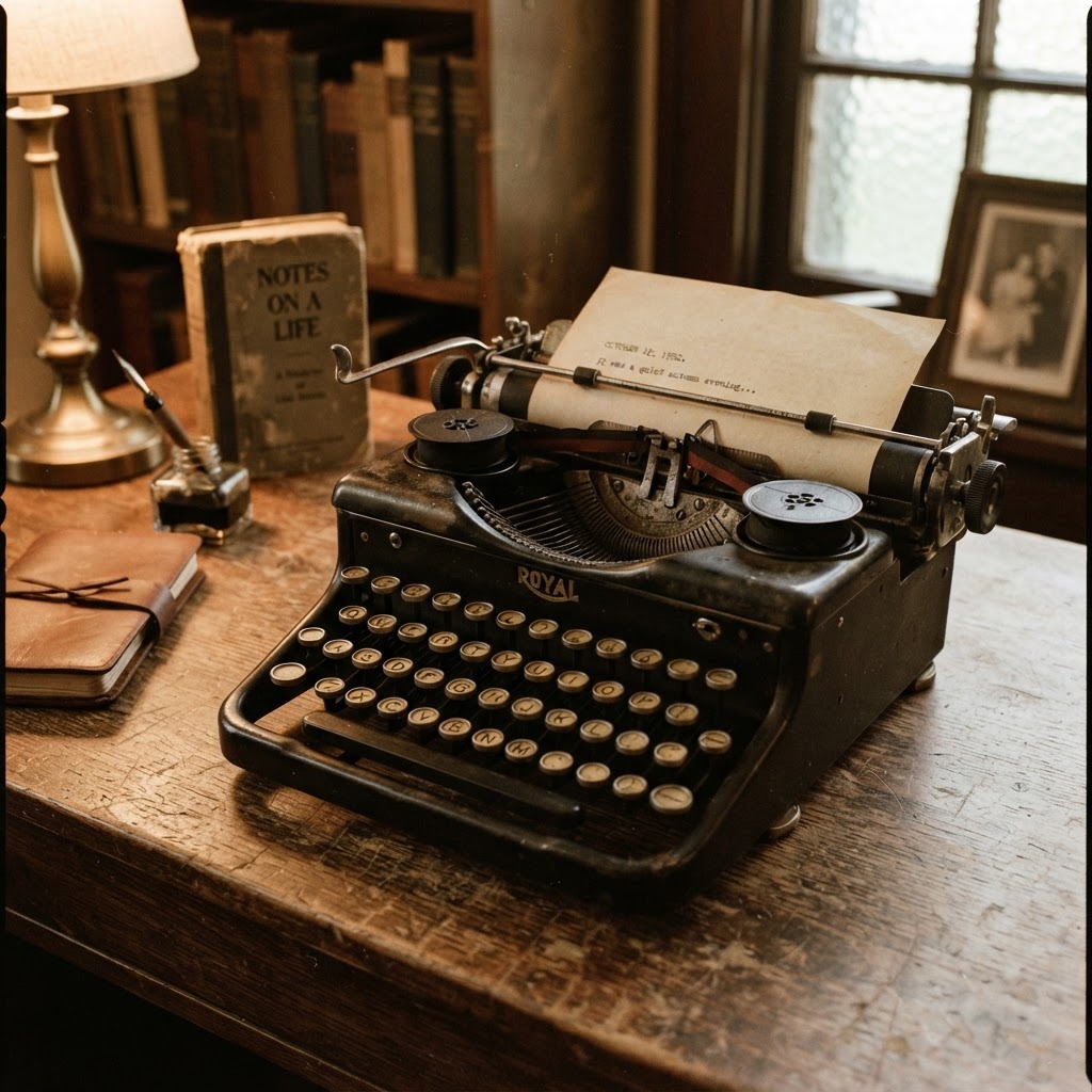 A vintage manual typewriter, the way many of us first learned to type