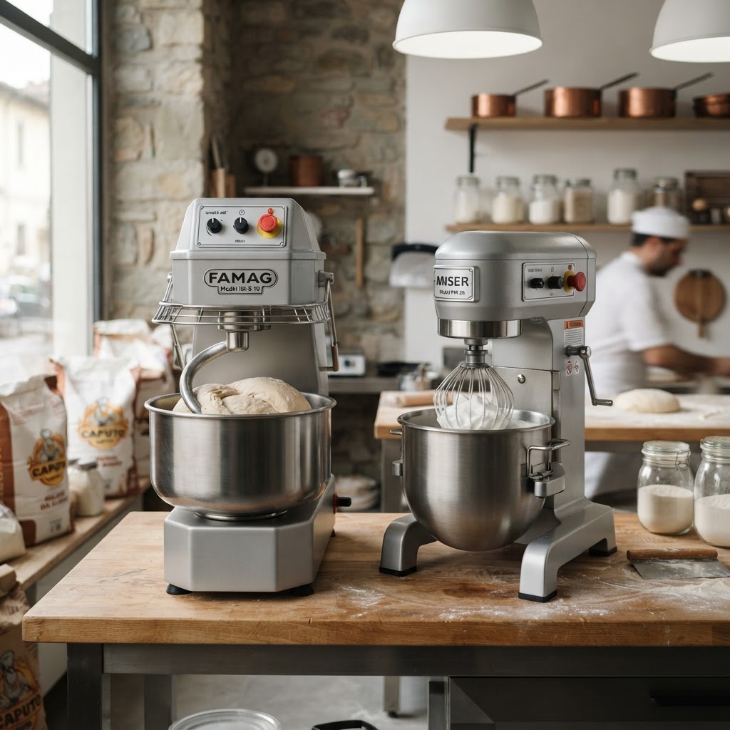 Spiral vs. Planetary Mixers: Italian Engineering for Different Baking Needs