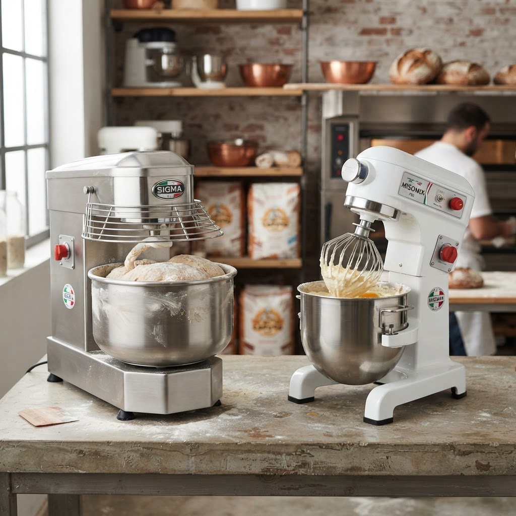 Spiral vs. Planetary Mixers: Italian Engineering for Different Baking Needs