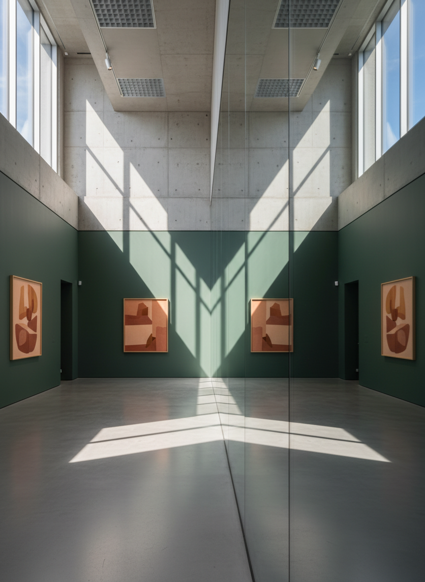 Sharp architectural lines representing precision for JobInterviewMaster
