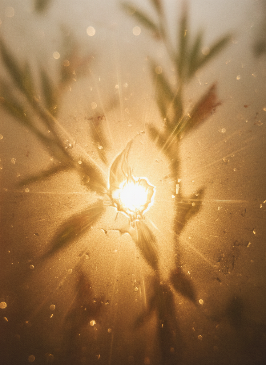 Ethereal light representing self-reflective growth for Tercerdia