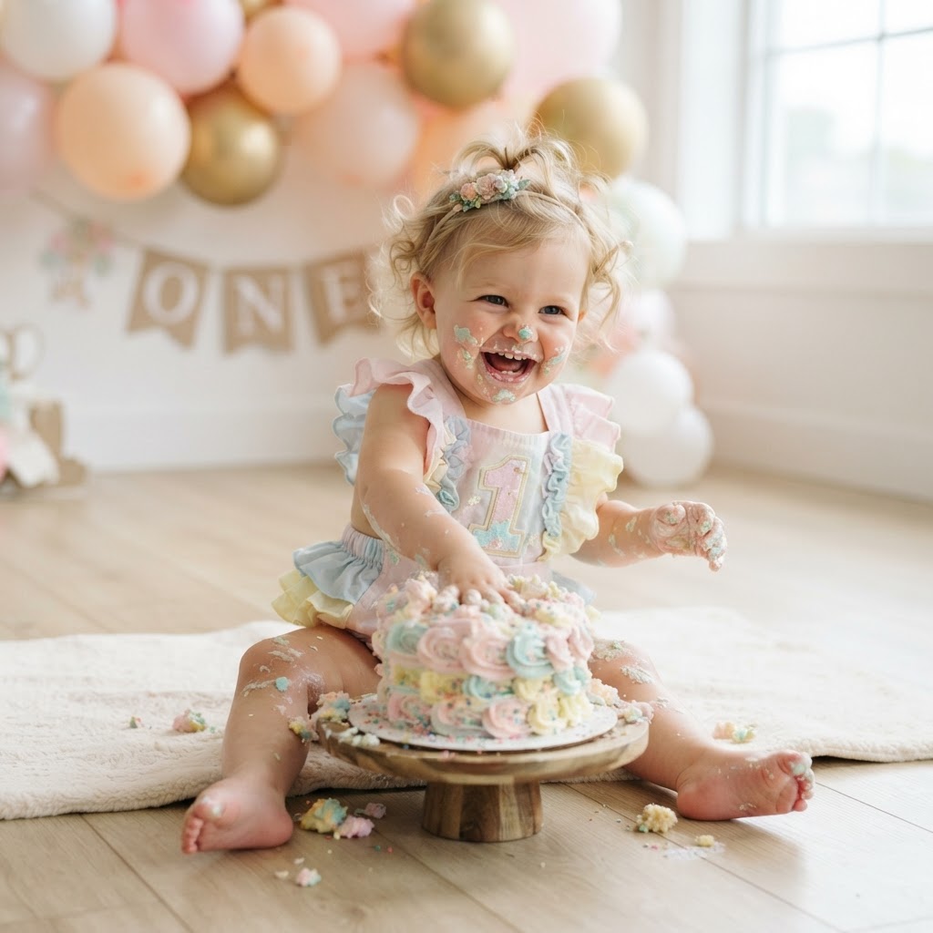 Baby smash cakes