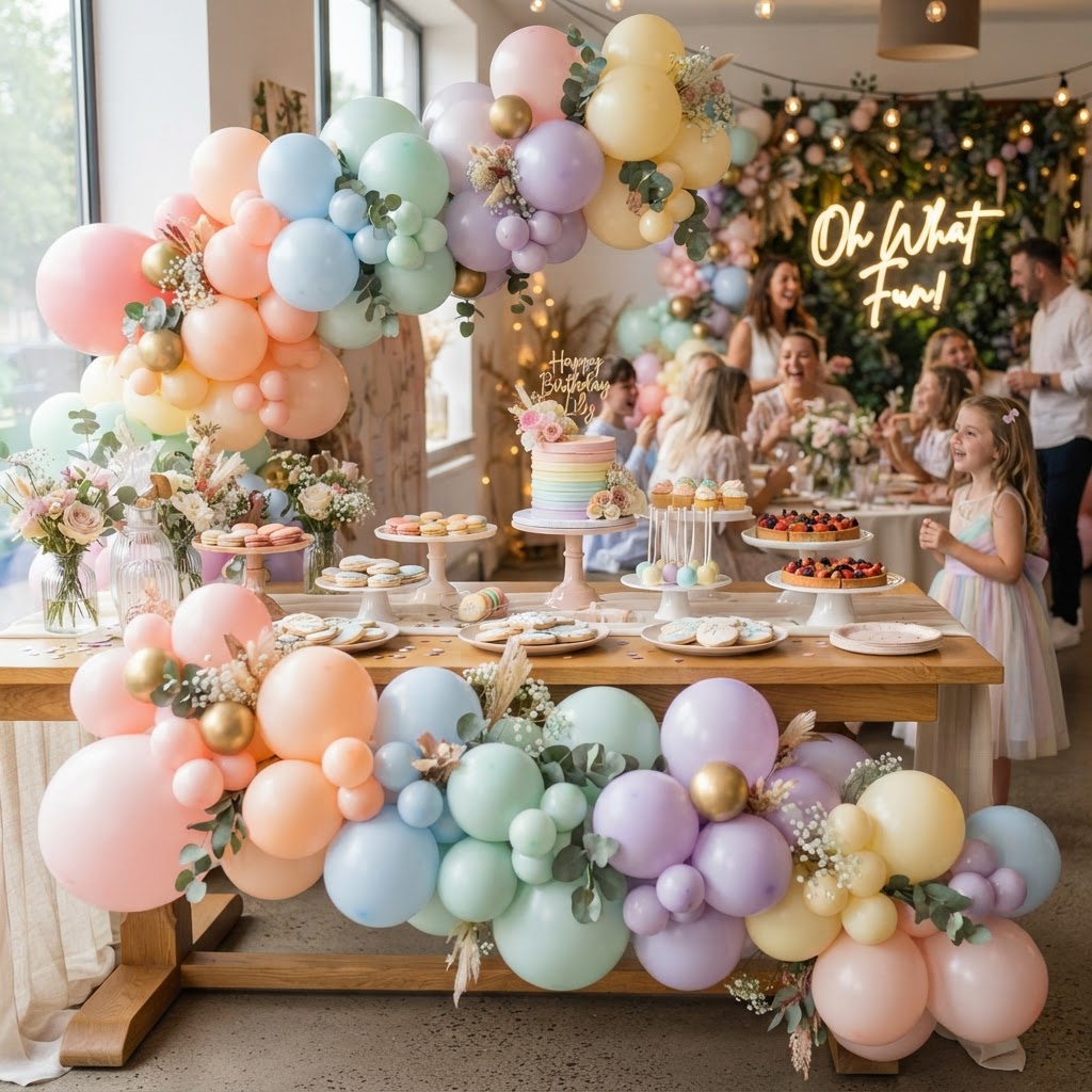 Themed color garlands