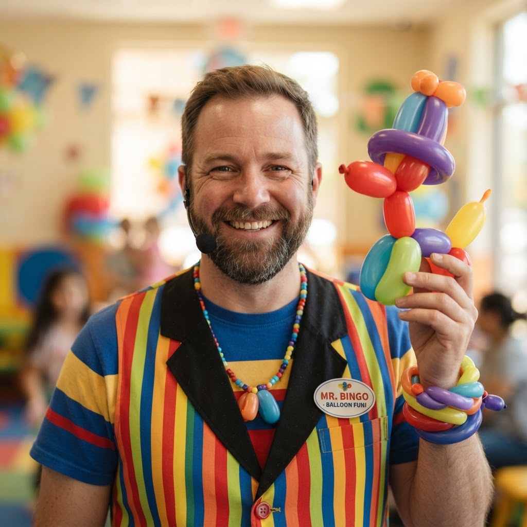 Balloon twister at work