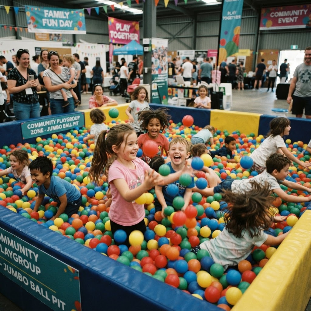 Jumbo ball pits