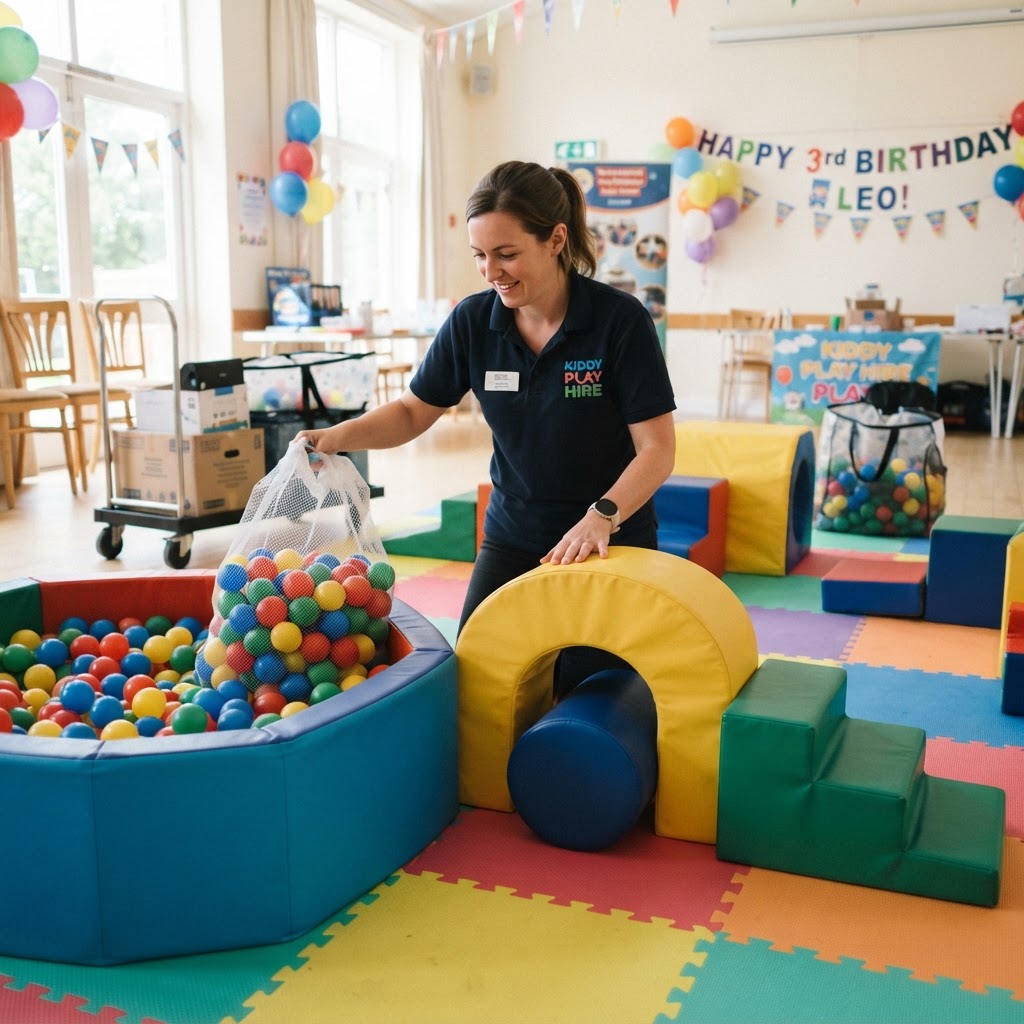 Soft play provider at work