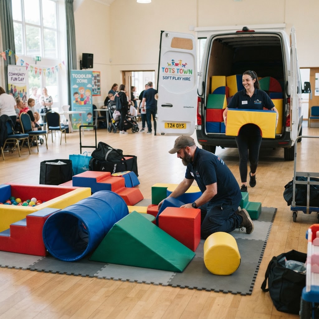 Soft play provider at work