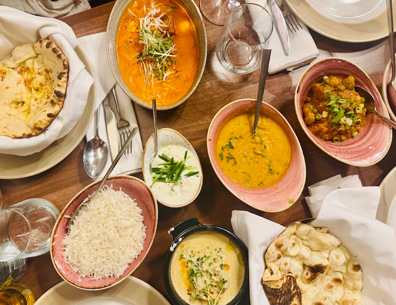 Colonel Saab Trafalgar Square — shared Indian feast