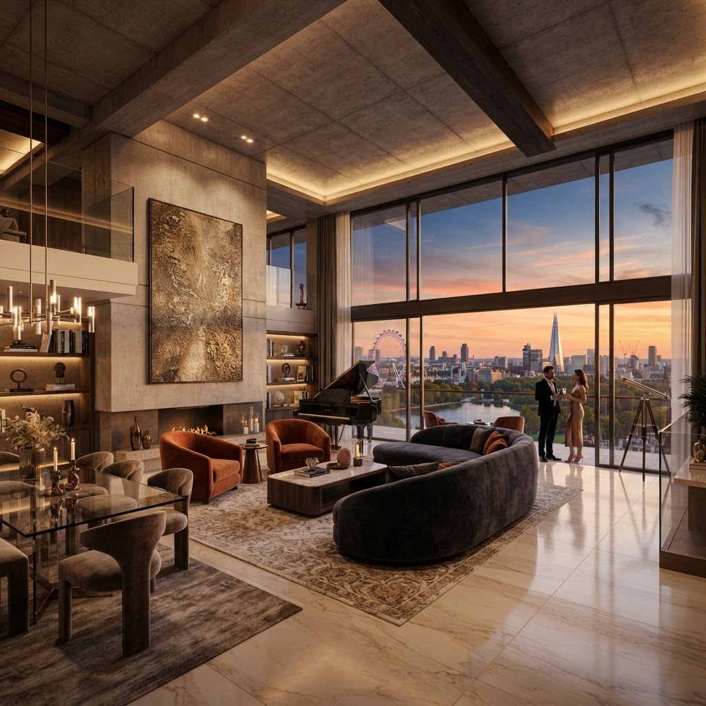 The Knightsbridge Penthouse: Scaling the Pinnacle of London Living