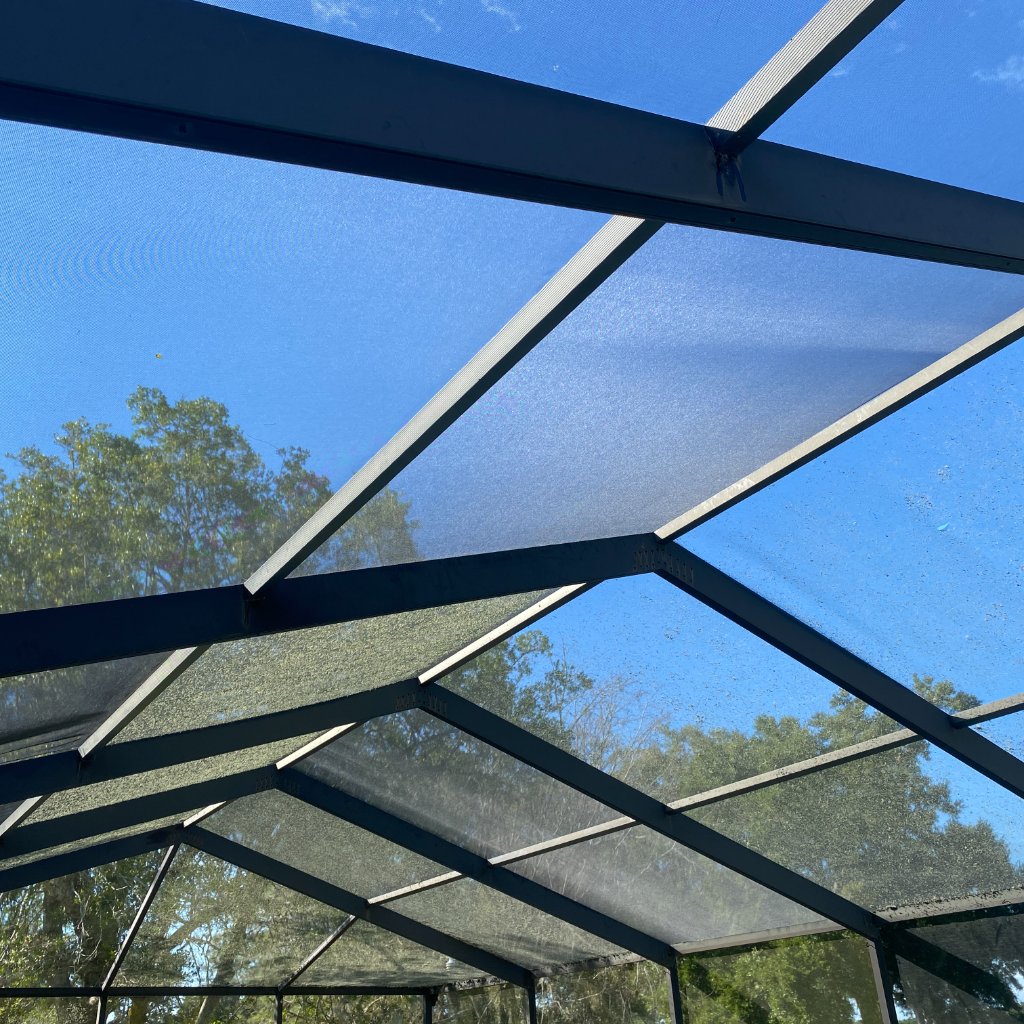 Screen Repair Quotes — Roof pool cage screen replacement