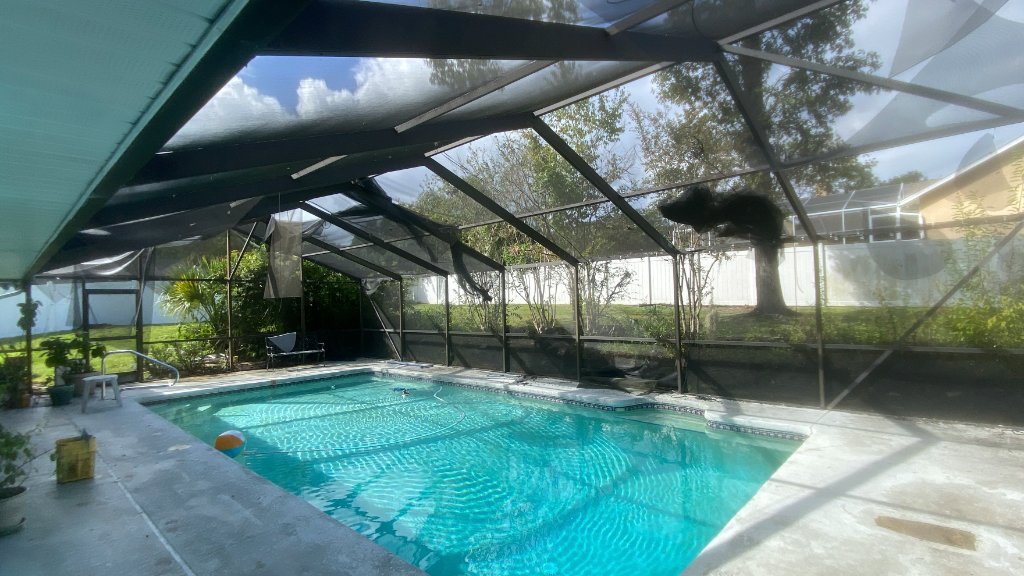 Screen Repair Quotes — Pool cage screen repair