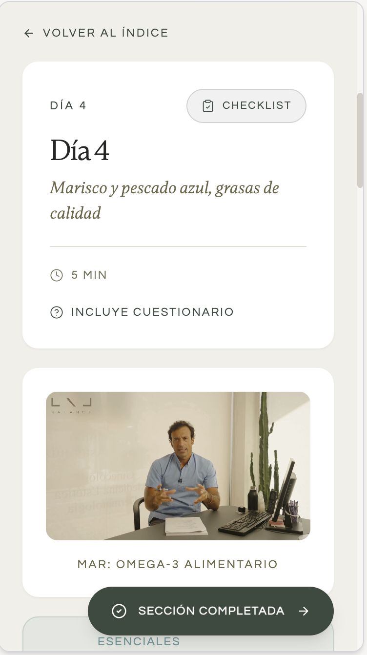 Receta en vídeo en el móvil
