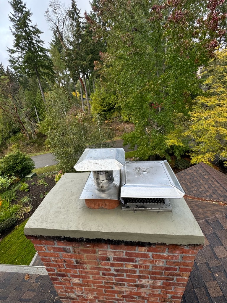 Chimney Crown Rebuild  Highlands, Renton - Crown Repair in Renton, WA
