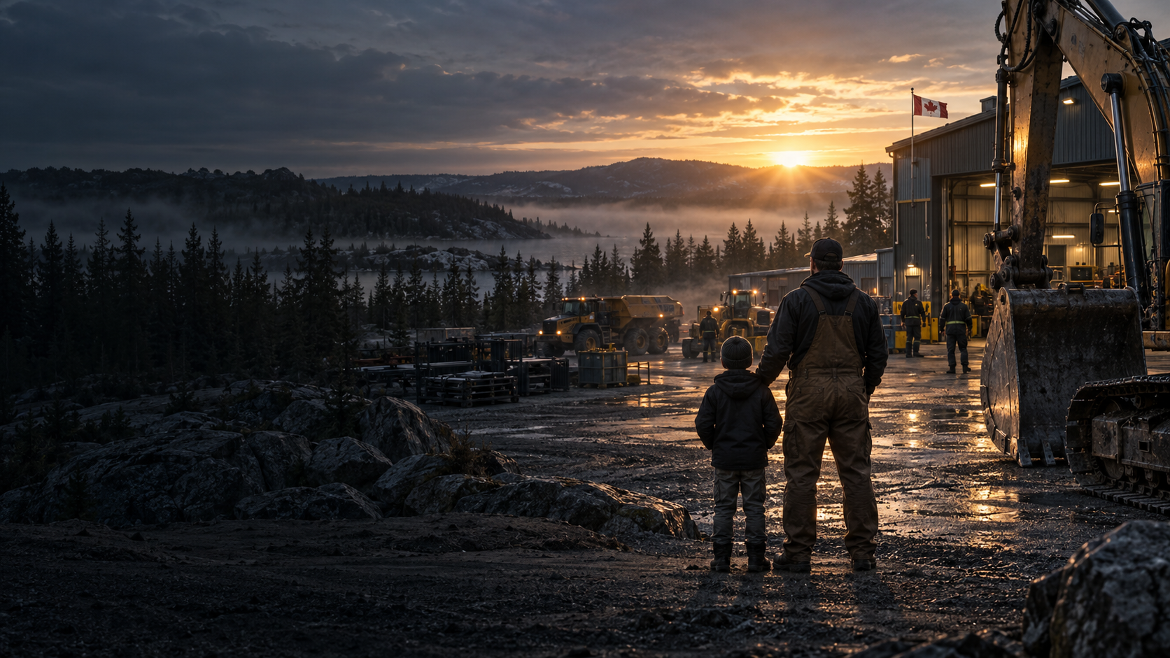 Kodiak — sunrise at an Ontario industrial site