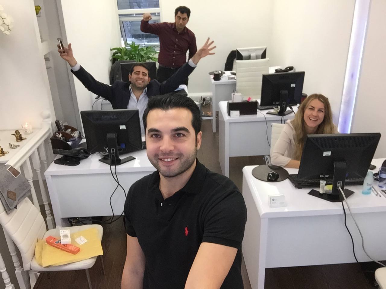 Team inside 104 Seymour Place