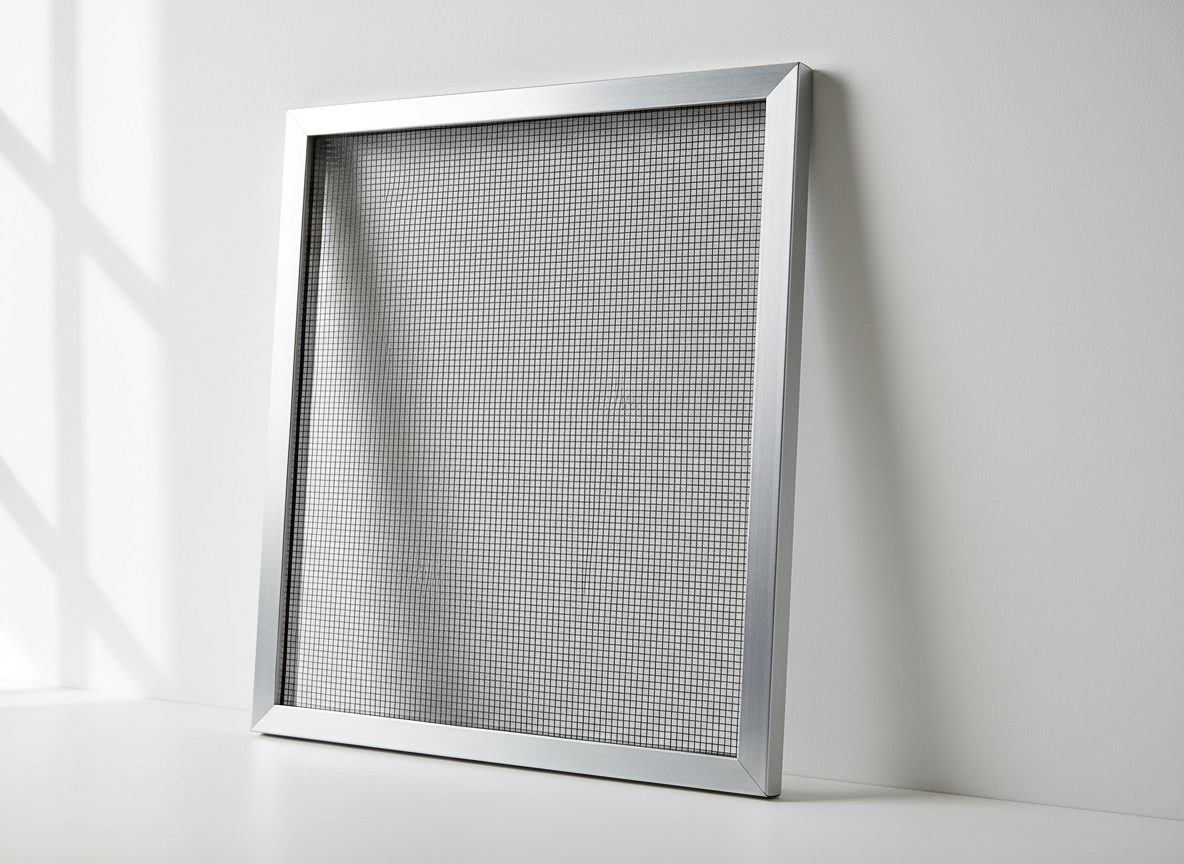 Custom window screen built for a DeLand home