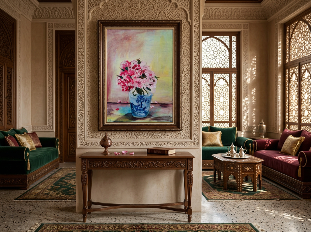 Interior with art