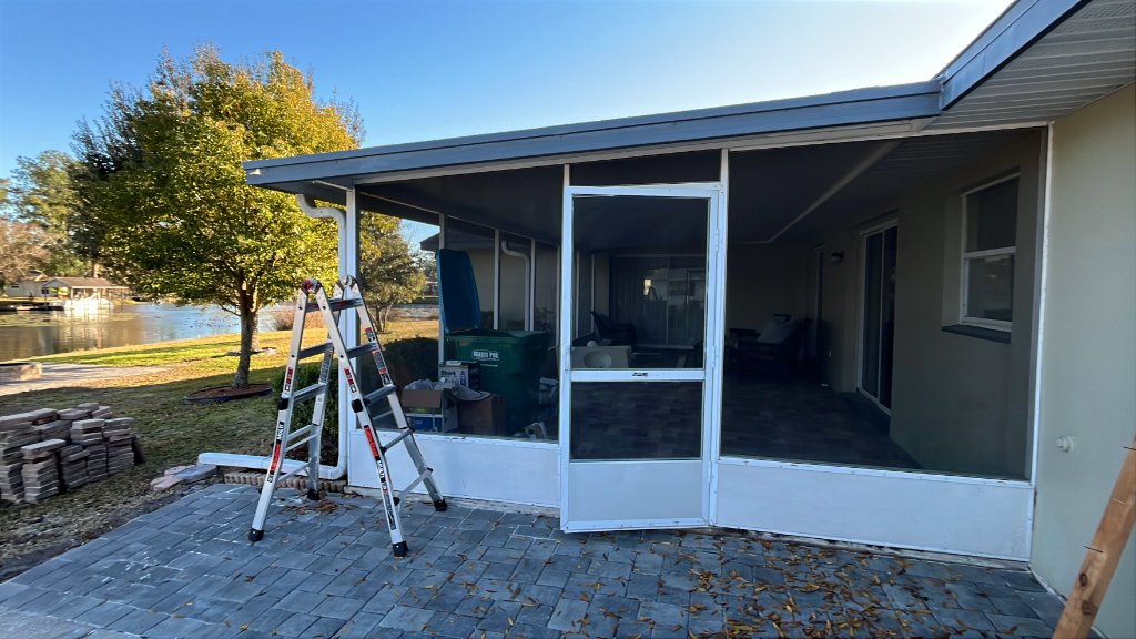 Southern Construction pool enclosure project in Lake Helen FL