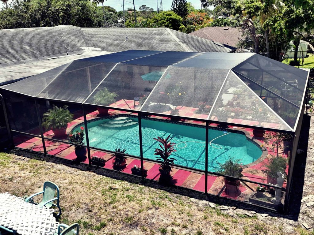Custom pool screen enclosure in Lake Helen Florida