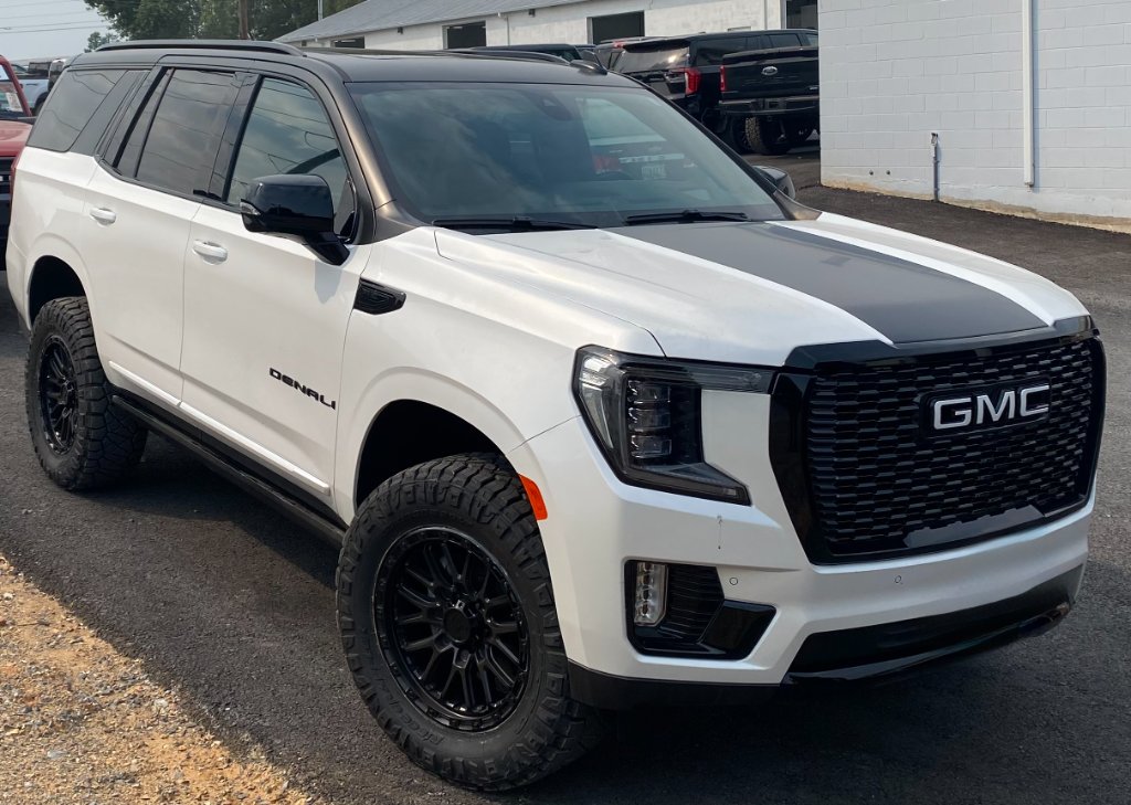 GMC Denali hood vinyl wrap