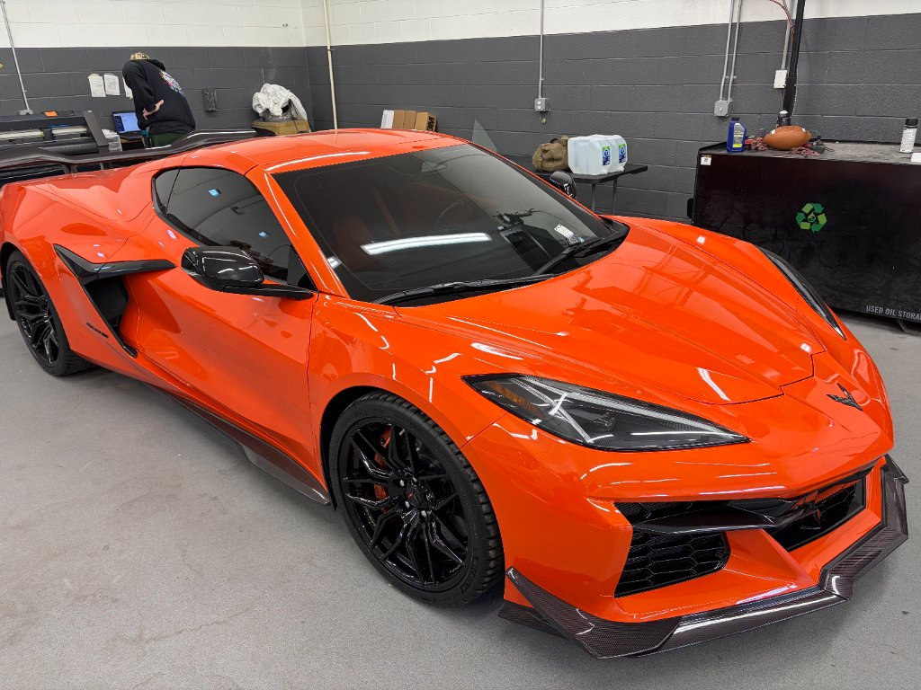 Orange Corvette PPF