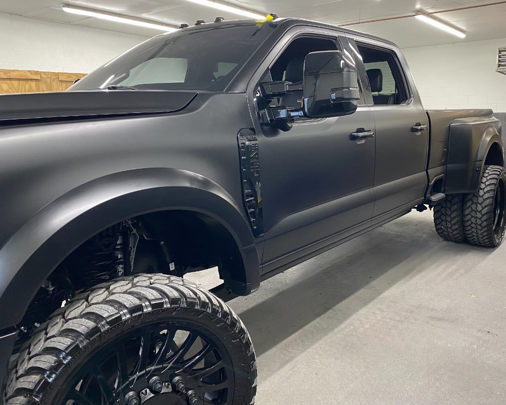 F450 matte black vinyl wrap