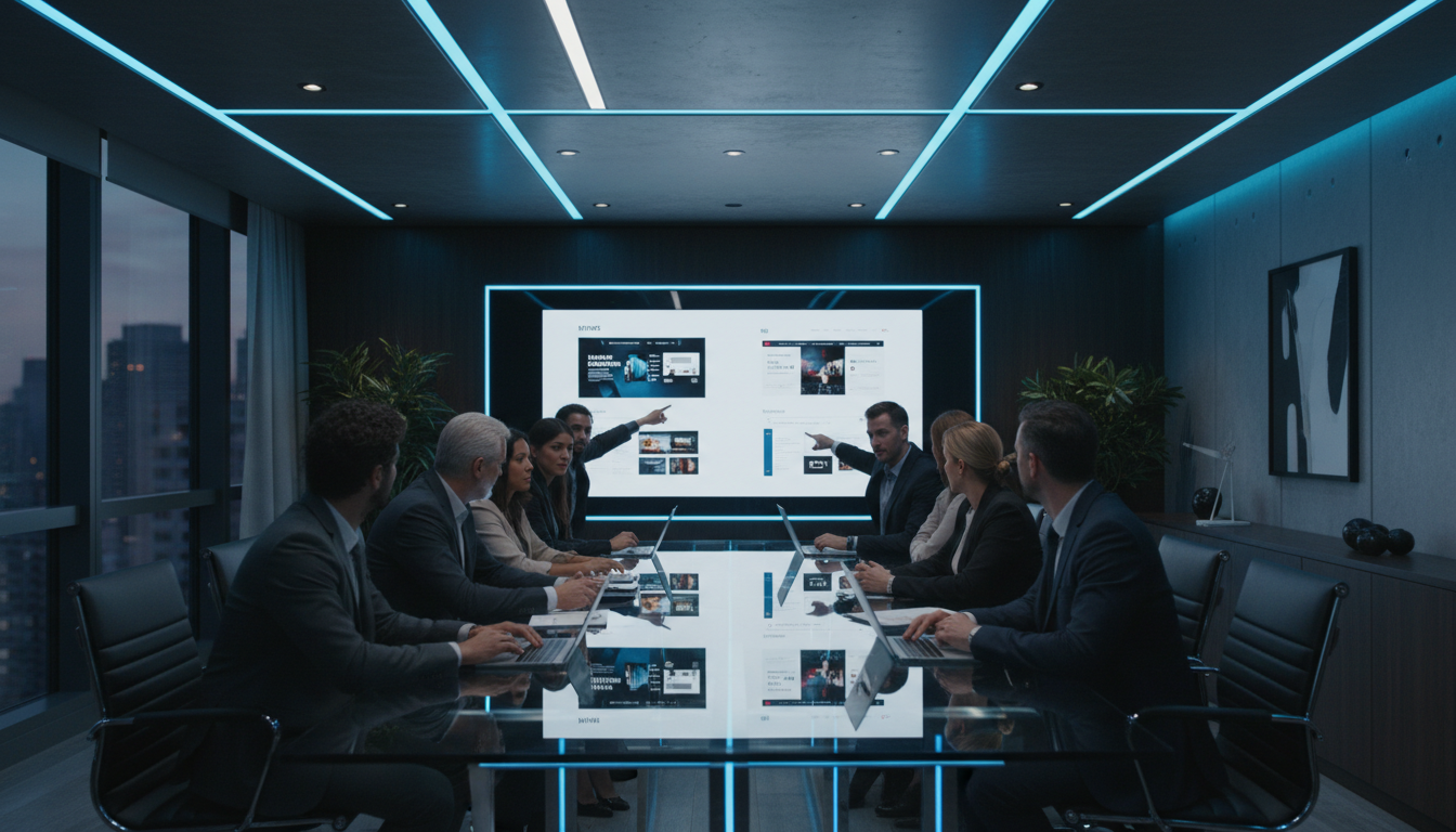 Professional team collaboration