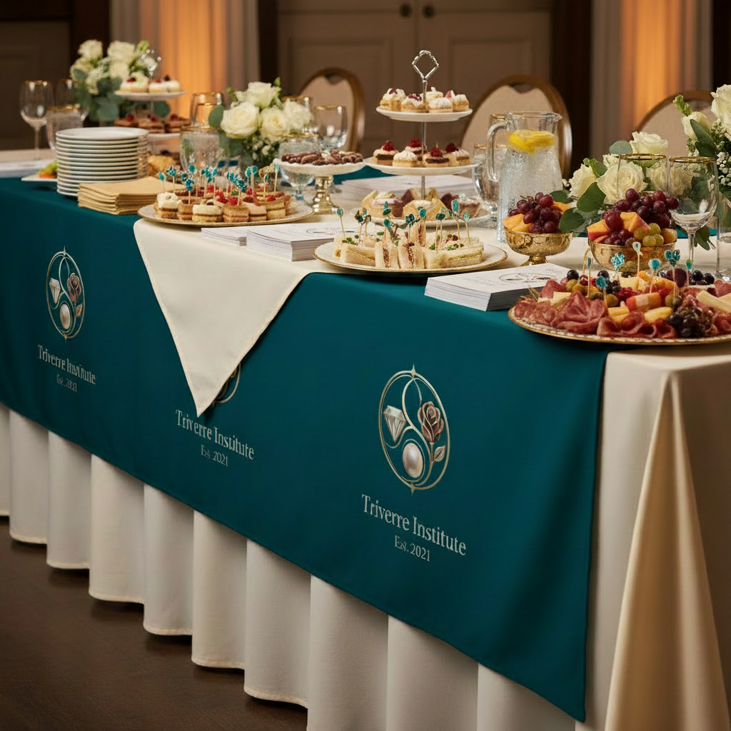 Triverre Institute Branded Event Table