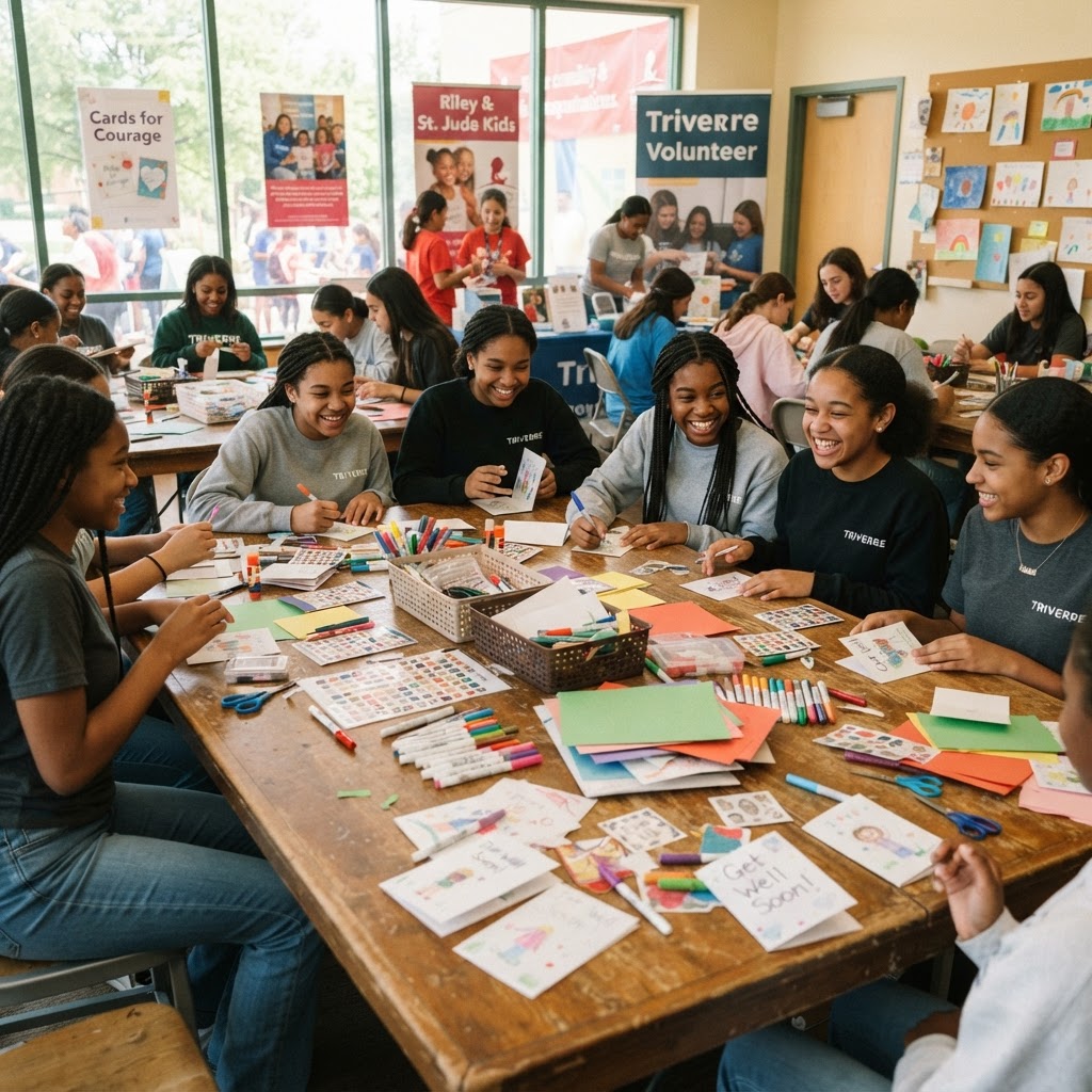 December 2025 Community Service Day — Card-Making for Riley & St. Jude