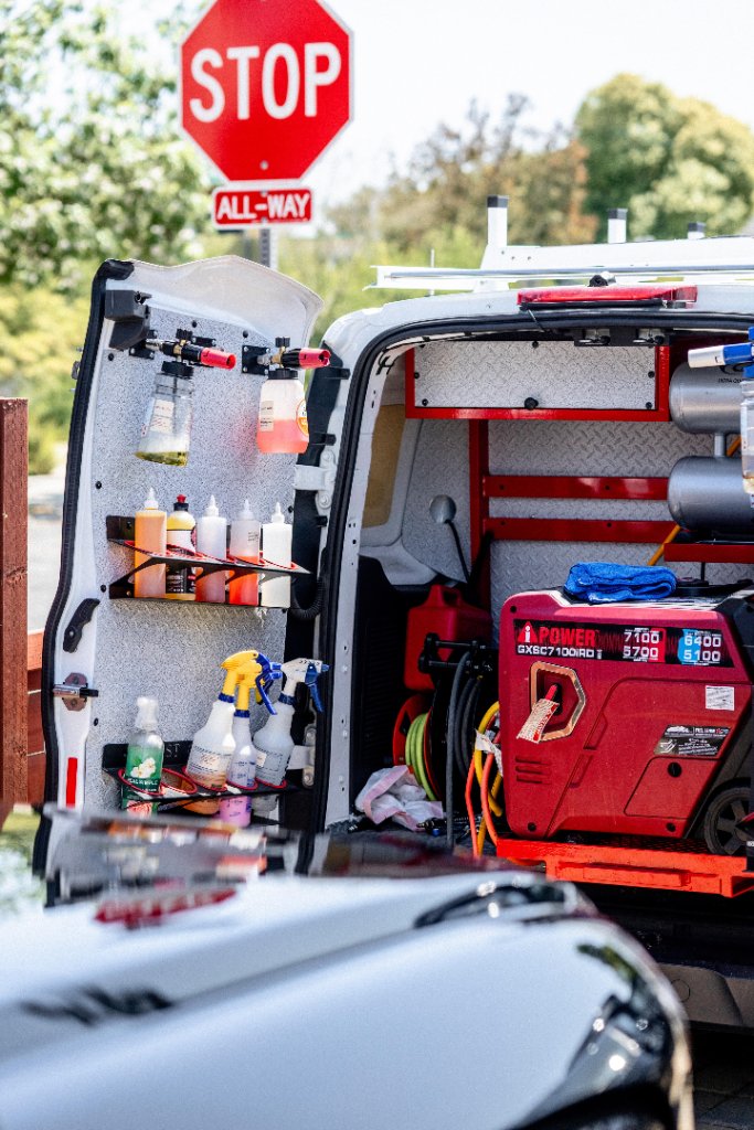 Kenwoods Auto Detail mobile van setup