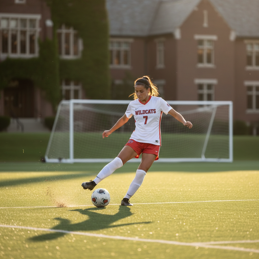 Australian soccer player competing at a US college