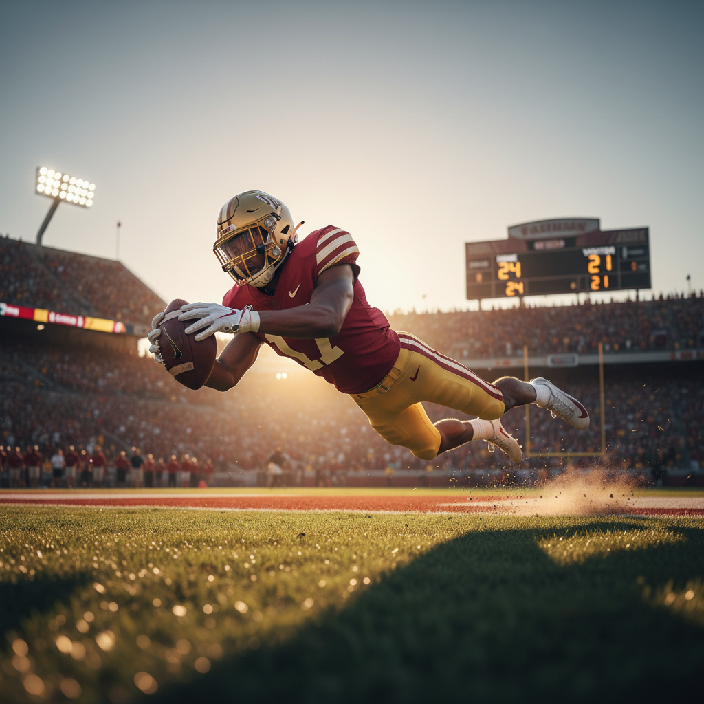Australian American football player competing at a US college