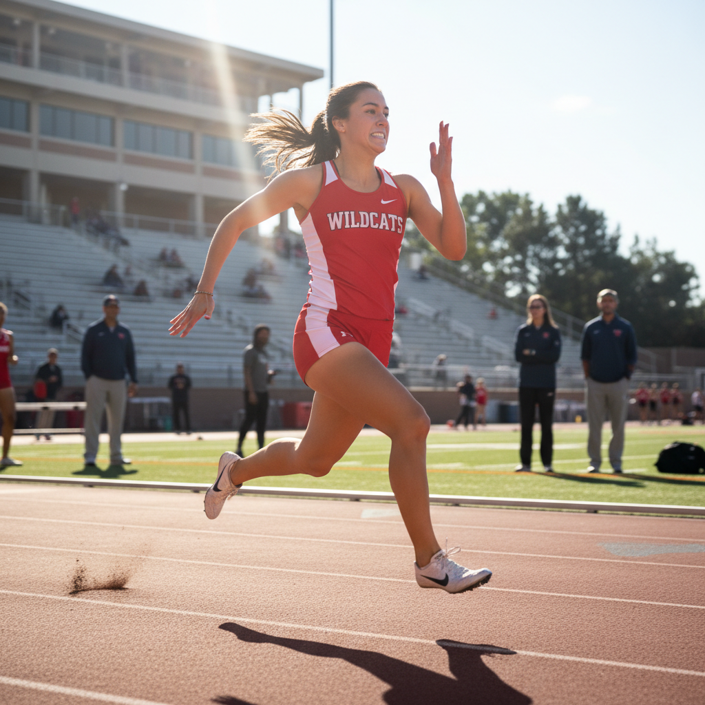 Australian track and field athlete competing at a US college