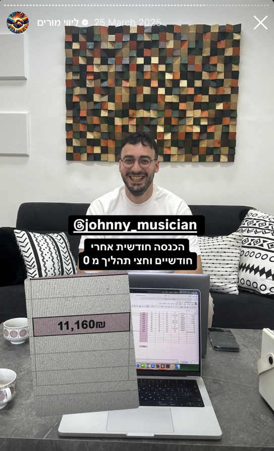 תוצאות אמיתיות של מורה — צילום מסך