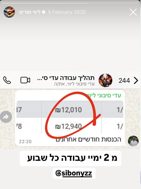 תוצאות אמיתיות של מורה — צילום מסך