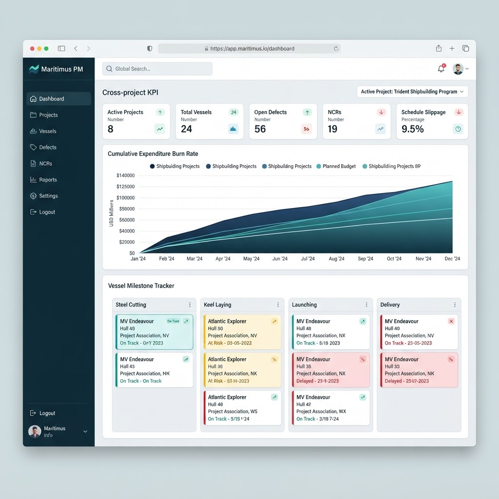 Naval Plan Pro dashboard overview