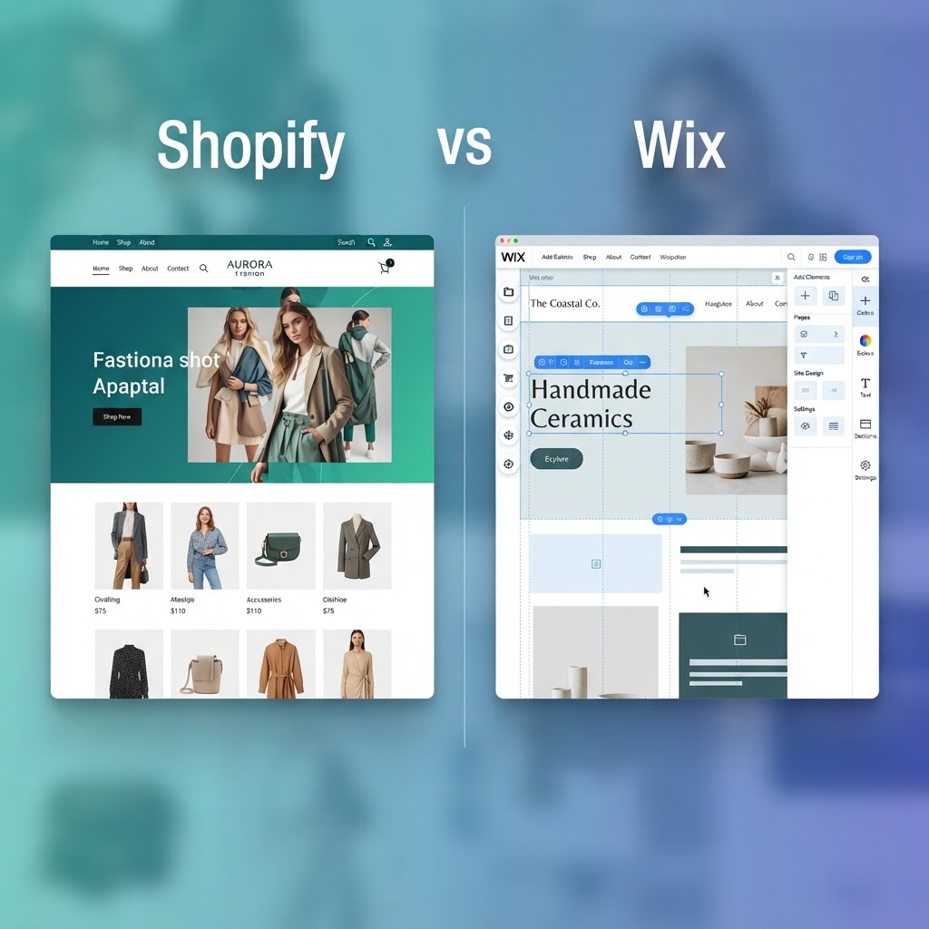 Shopify vs Wix: Which is Better? — article from Sites by Sie web design blog