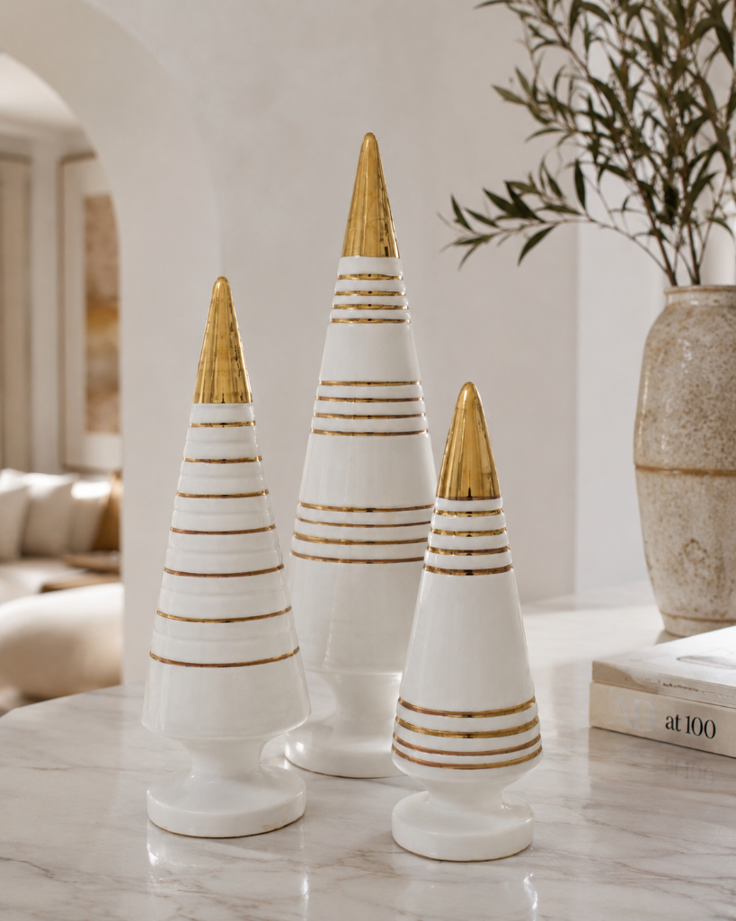 Cono Bianco con Oro 24 Carati