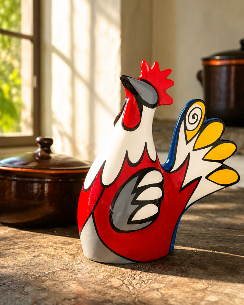 Gallo in piedi